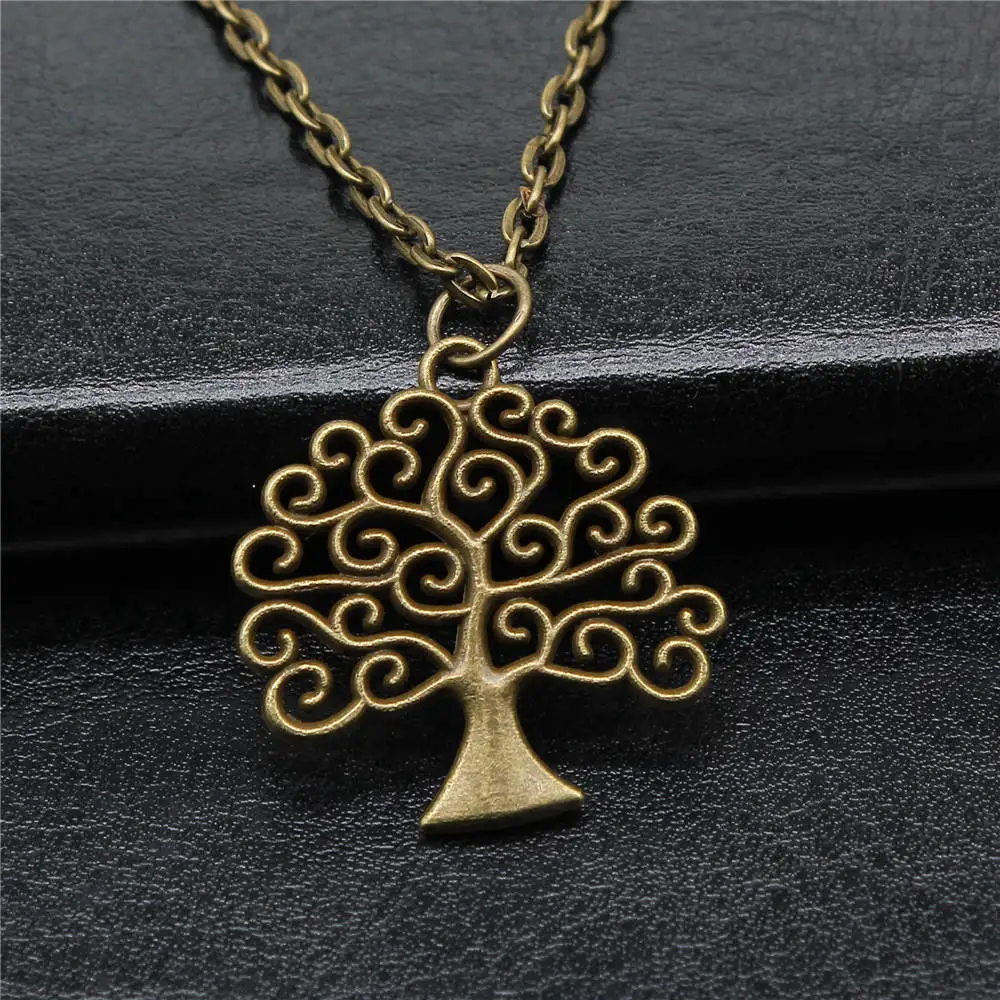 Romantic Tree Of Life Necklace On The Neck 43Cm Chain Couple Jewellery Wedding Anniversary Cheapest Items
