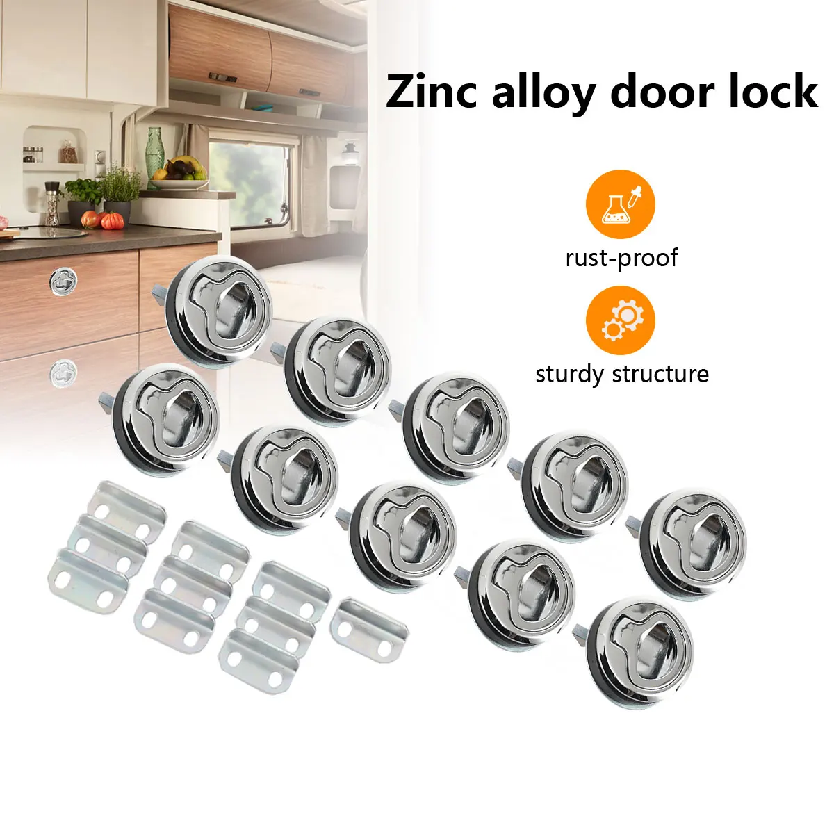 5/10 قطعة مركبة بحرية الفولاذ المقاوم للصدأ فلوش سحب خزانة فتحة مزلاج الباب البحري سحب خزانة ل RV قافلة قارب يخت باب التخييم