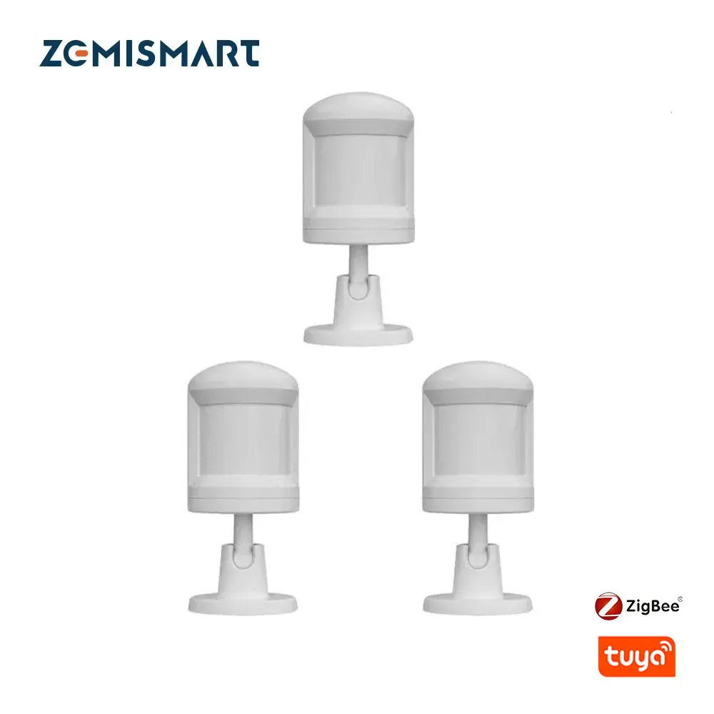 Zemismart Zigbee 3.0 Motion Sensor Detector Smart Sensor Home Security System PIR Motion Sensor Work with Tuya Smart Life App