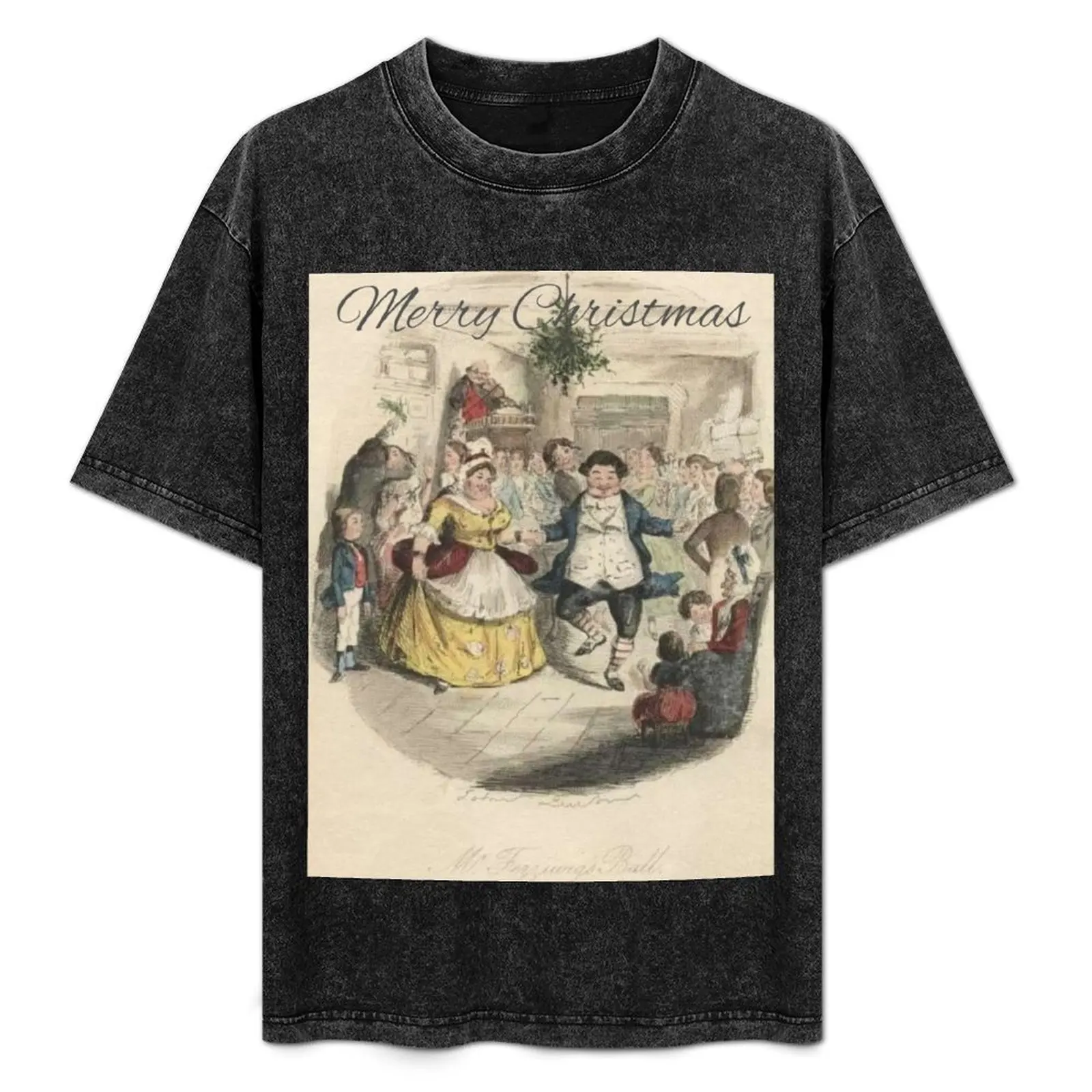 

A Very Merry Dickensian Christmas T-Shirt Stylish Graphic Short Sleeve Top