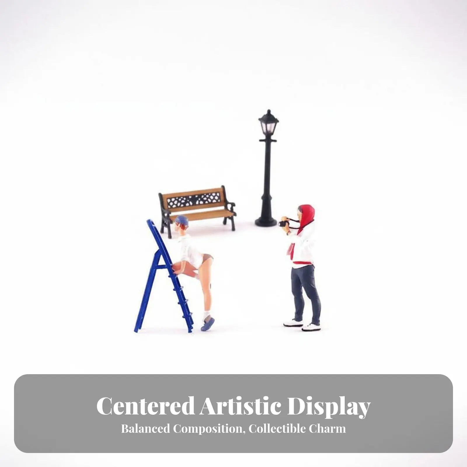 

1:64 Scale People Figure High Intricacy Hand-Painted Miniature Person Tiny People Model Realistic Features for Sand Table Scenes