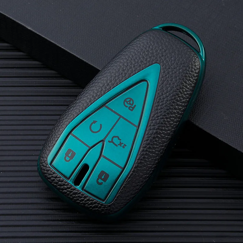 TPU Leder Auto Schlüssel Fall Volle Abdeckung Shell Für Changan CS35PLUS CS55PLUS CS75PLUS 2019 - 2020 4 5 Tasten Schutz