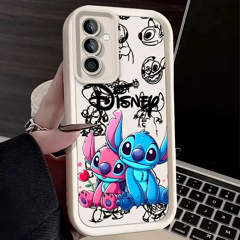 Stitch Pooh Bear Case for Samsung Galaxy S25 Ultra Plus S24 S23 S22 S21 S20 FE A73 A72 A71 A56 A55 A54 5G A52 A52S A51 4G Cover - náhled 3