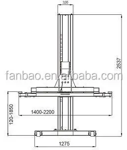 2.5T QJY2.5-G Settled Single Post Hydraulic Lift Car Hoist Auto Elevator Vehicle Lifter With CE Certification Shanghai Fanbao