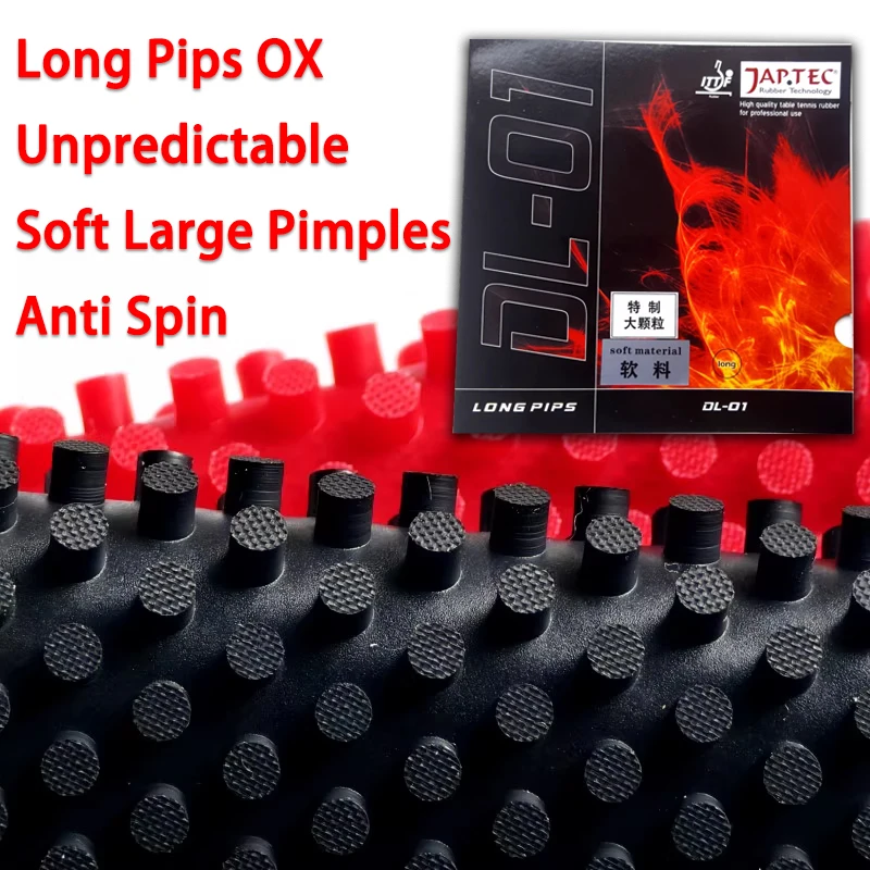 

Super Soft Large Pimples Ping Pong Rubber Unpredictable Defensive Long Pips Table Tennis Rubber Anti Spin & Strange Ball Effects