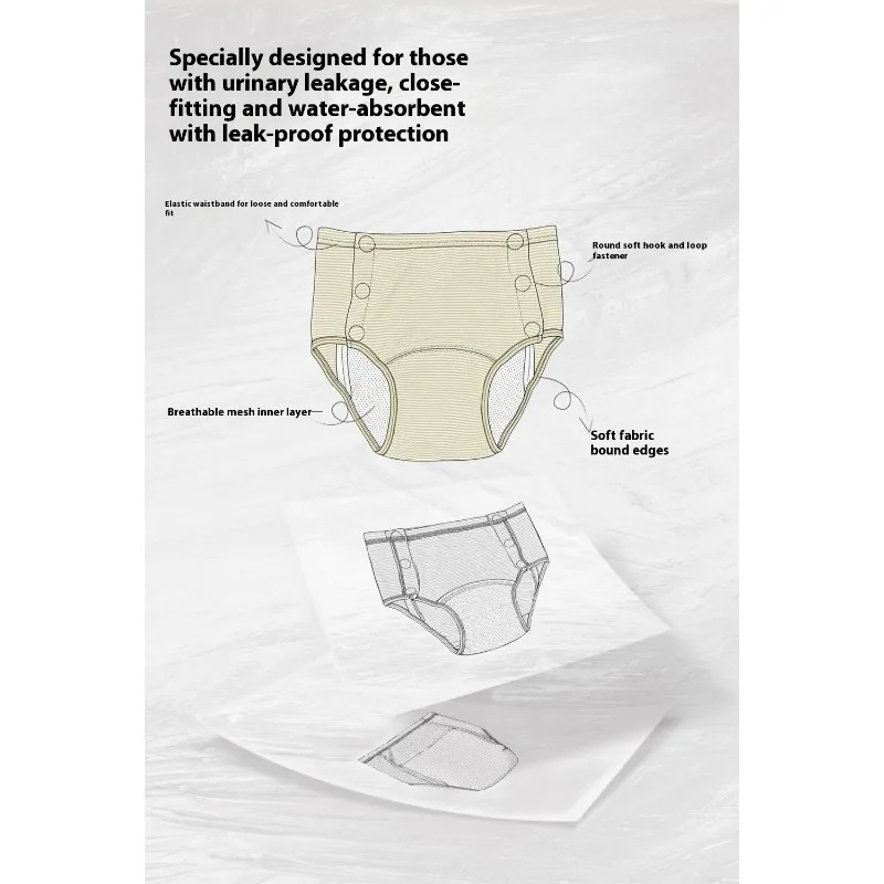 Хлопковое нижнее белье против протечек, женские удлиненные впитывающие трусики с утолщенной ластовицей, многоразовые, дышащие, моющиеся, недержание