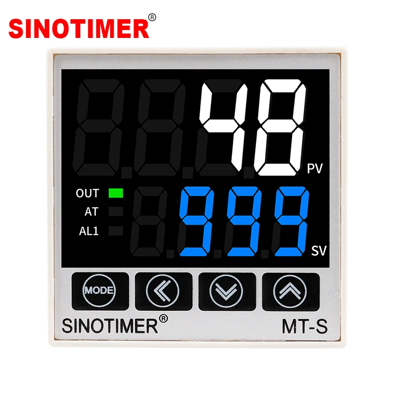 Ekonomiczny cyfrowy regulator temperatury PID przekaźnik ogrzewania/chłodzenia wyjście SSR moduł termostatu termokontroler 48*48mm