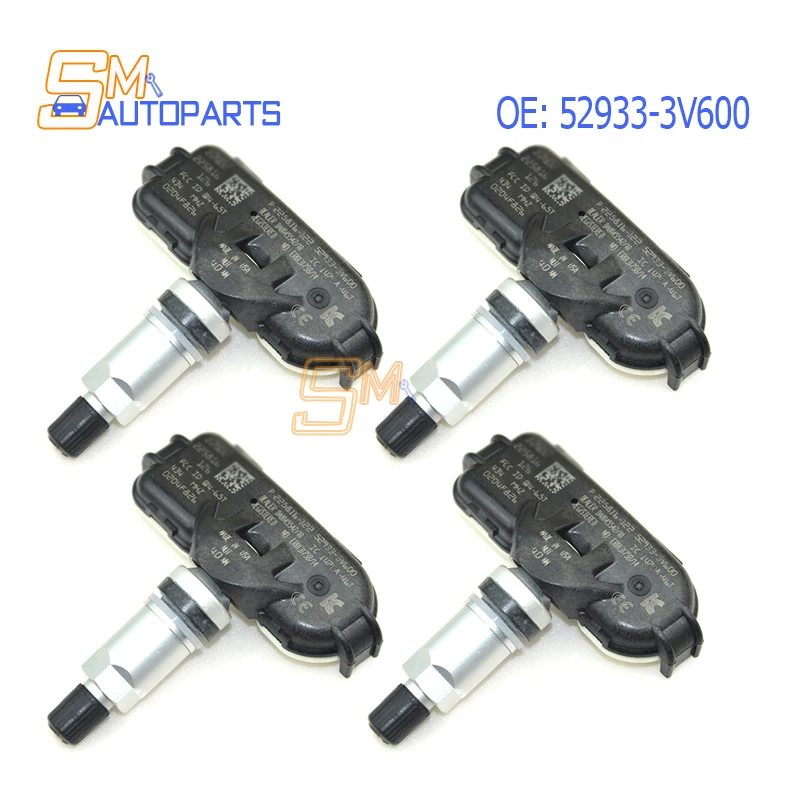 4PCS High Quality Tire Pressure Sensor For Hyundai Grandeur i40 Rio Hi-Line Azera HG 2014-2017 52933-3V600  529333V600 TPMS