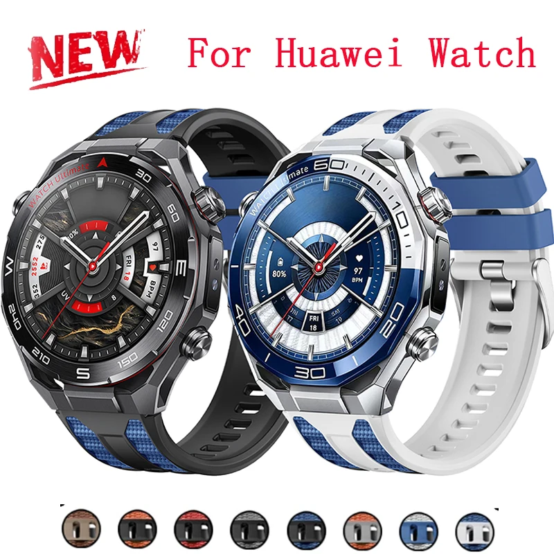 �y�Z�[�����z���j�o�[�T��22mm�V���R���c�[�g���X�g���b�v Huawei Watch Ultimate 2/GT6 Pro�o���h Watch 5 4/GT 5 4 46mm�Ή� �u���X���b�g �E�H�b�`�o���h ?