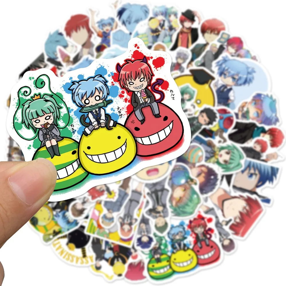 100pcs Assassination Classroom Korosensei Kawaii Graffiti Sticker Waterproof Decorative Ssticker Luggage Notebook Sticker