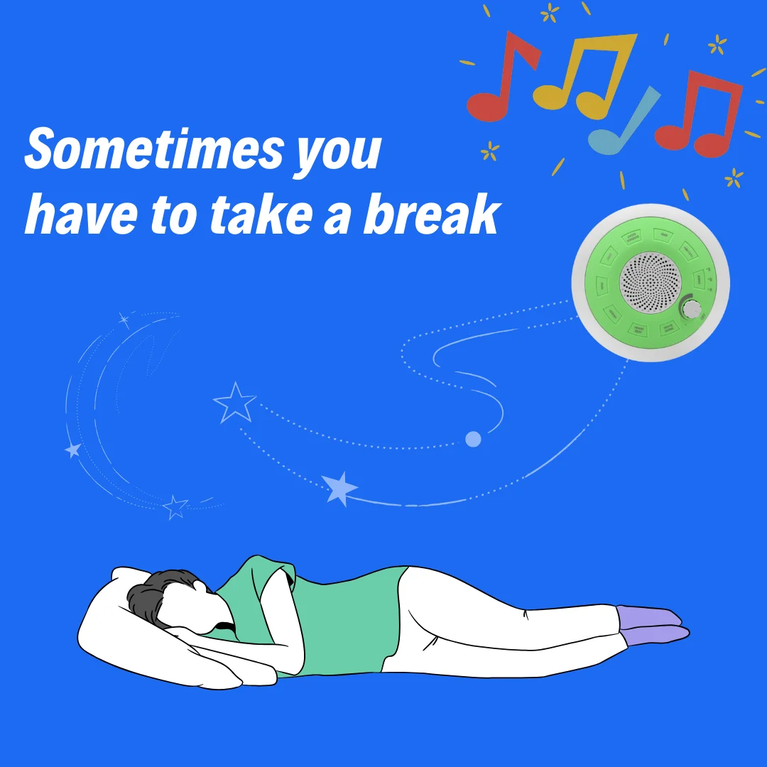 1 Buah Mesin Kebisingan Putih Putar Melingkar Desktop untuk Perangkat Bantuan Tidur Bayi dengan Musik yang Menenangkan