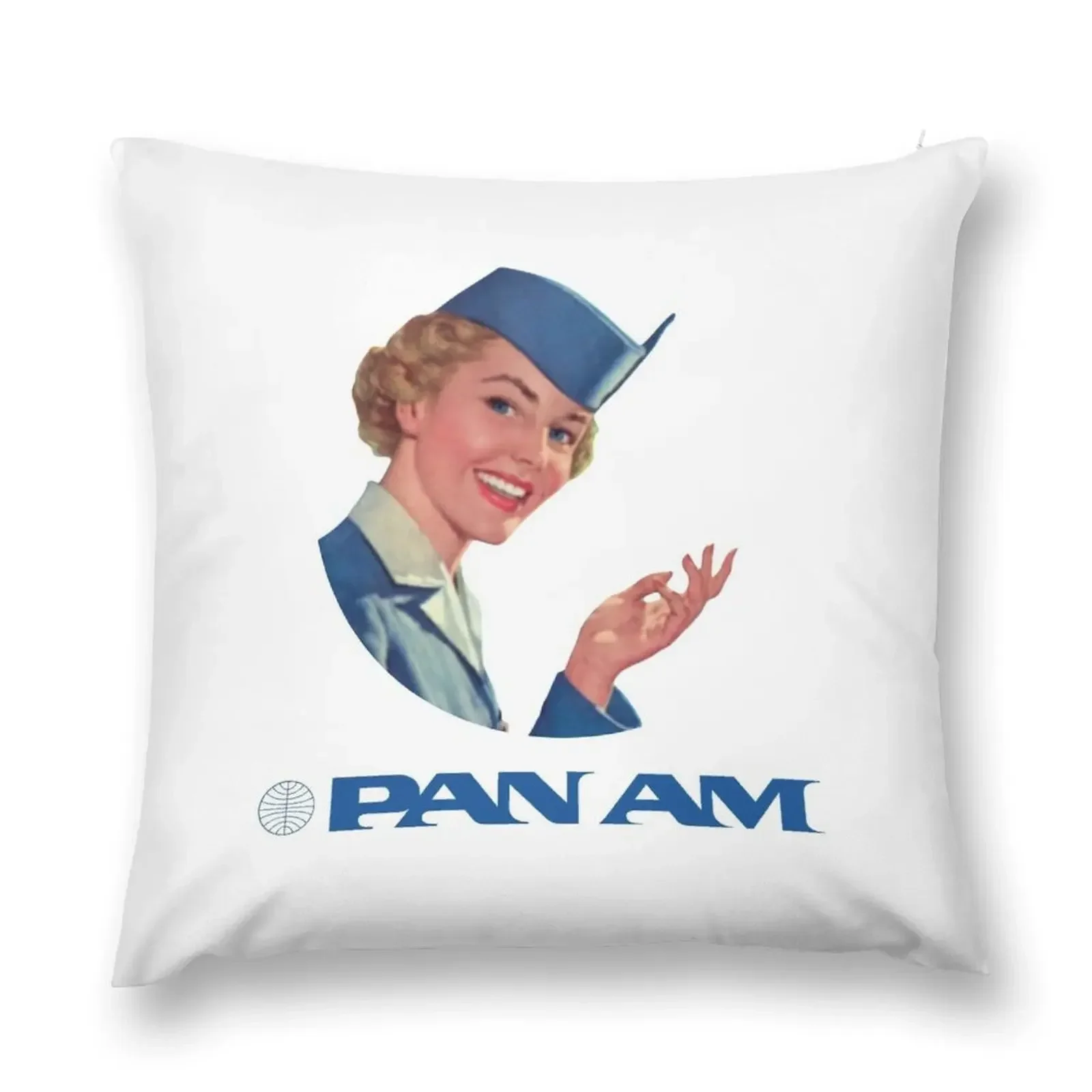 

PAN AM AIRLINES - VINTAGE - VINTAGE STYLE - LOGO PAN AM Throw Pillow Cushion Cover Luxury Sofa Cushions pillow