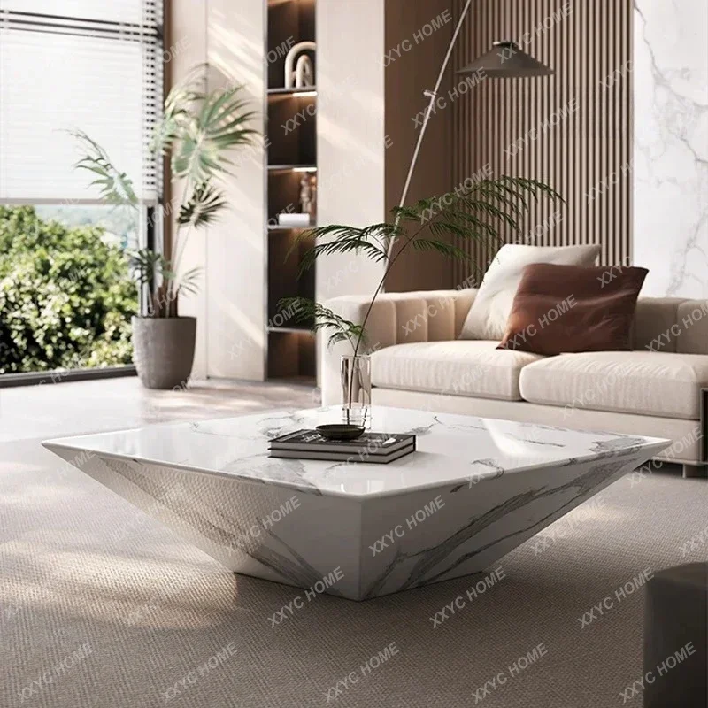JJMarble Coffee Table New Italian Minimalist Creative Simple Size Apartment Living Room Square