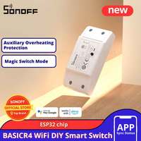SONOFF BASICR4 WiFi Switch DIY Universal Breaker Relay Moudle Timer Smart Home Magic Switch Mode eWeLink Wireless Remote Control