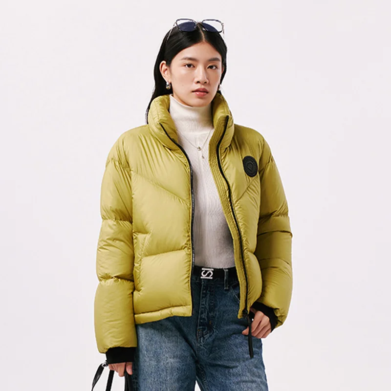 Chericom jaqueta curta feminina com gola acolchoada design quente roupas femininas inverno casacos bufantes pesados y298098y