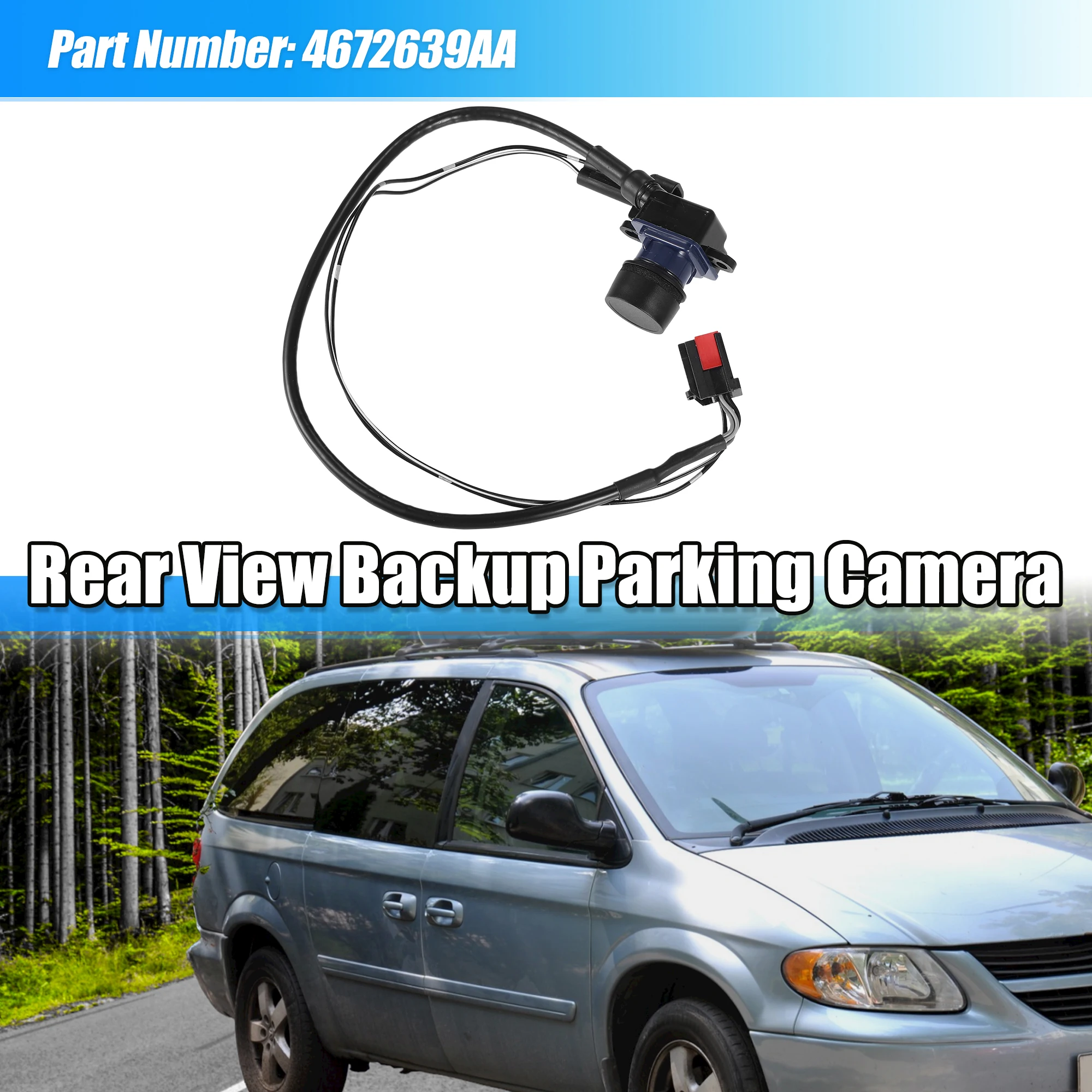 

UXCELL Car Rear View Reversing Parking Camera No.4672639AA for Dodge Grand Caravan