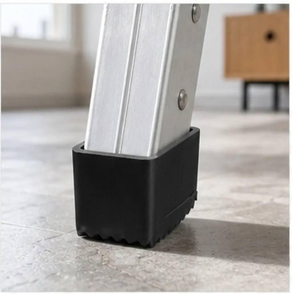 4Pcs Ladder Feet Anti Skid Rubber Covers Heavy Duty Protective Pads Ladder Foot Caps for Construction Home Repairs
