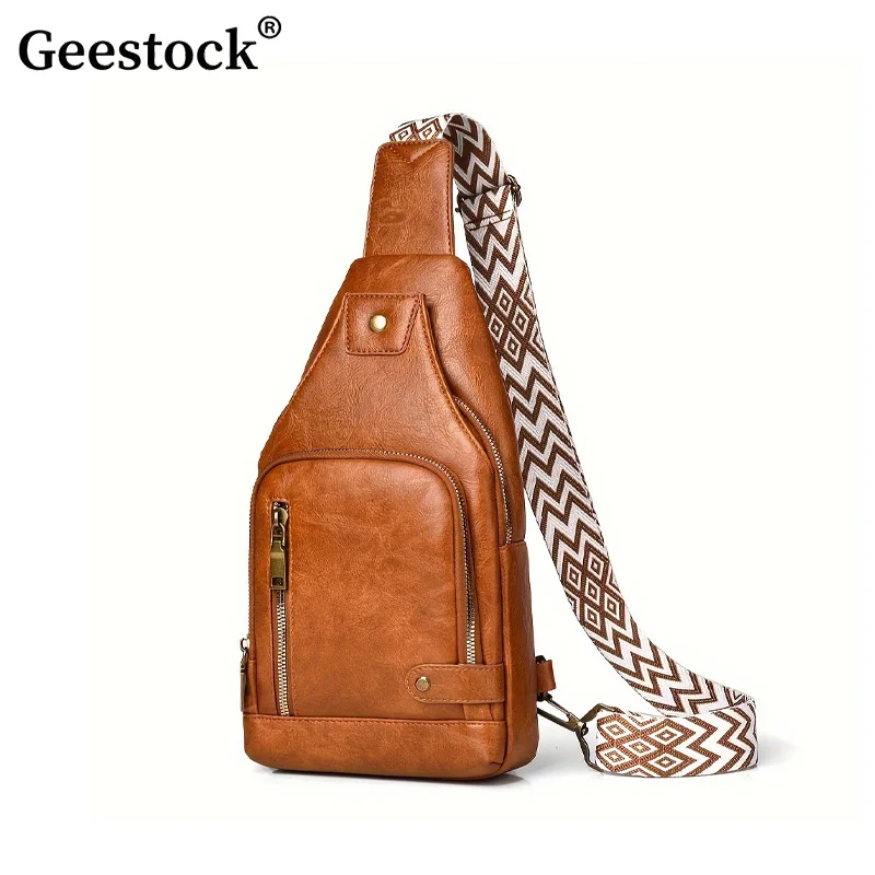 

Geestock Ladies' Chest Bag High end And Versatile Crossbody Bag Versatile Waterproof Business Travel Lightweight Shoulder Bag