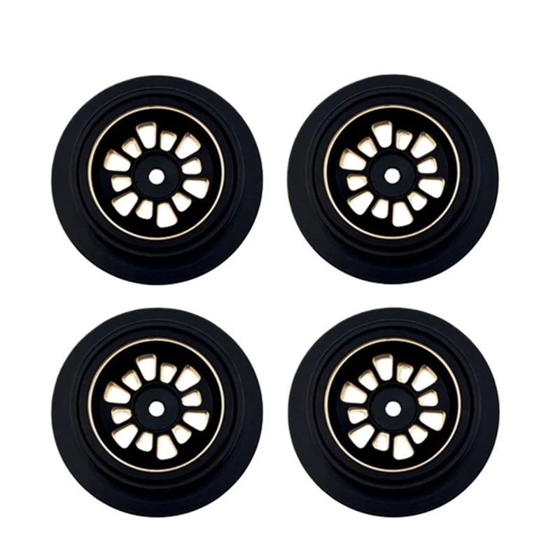 MJX Hyper Go H18P Brass Heavy Duty Beadlock Wheel Rim RC Car Upgrade Parts Accessories