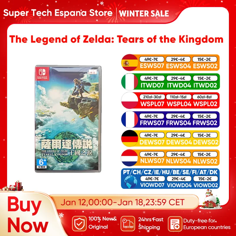 Nintendo Switch originale al 100%-The Legend of Zelda: Tears of the Kingdom-supporto TV da tavolo Palm Game Mode