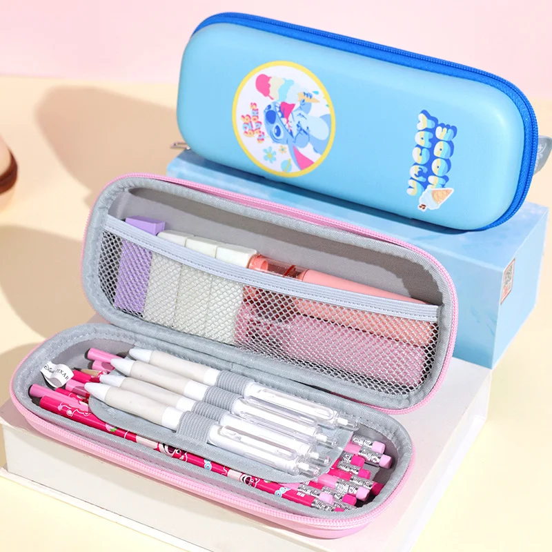 Disney Children's Pencil Case  Pupils Cartoon Cute Multifunctional Large-capacity Multi-layer Stationery Bag