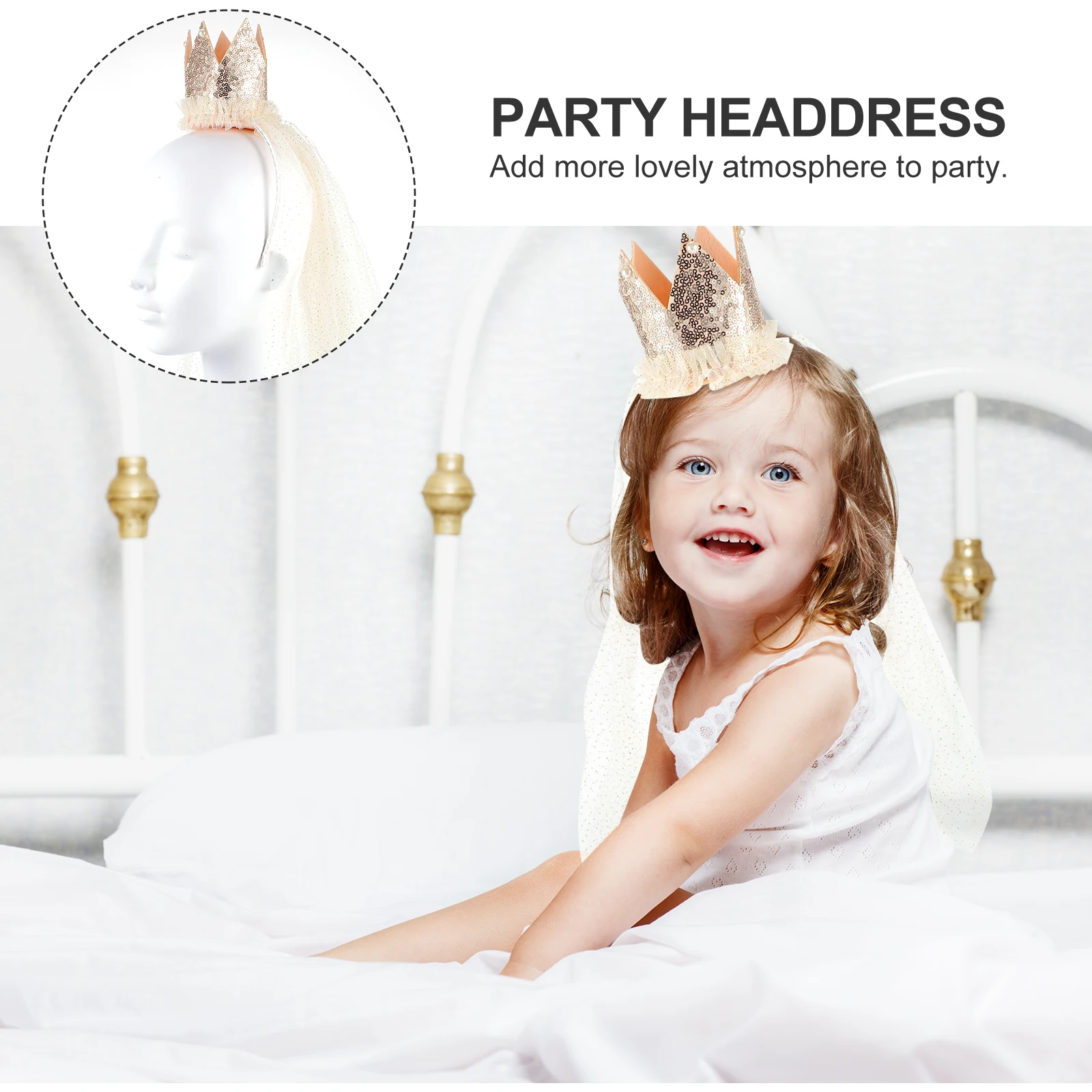 

Charming Girl Veil Stunning Hair Accessory Handmade For Photography Celebrations Festivals And Events