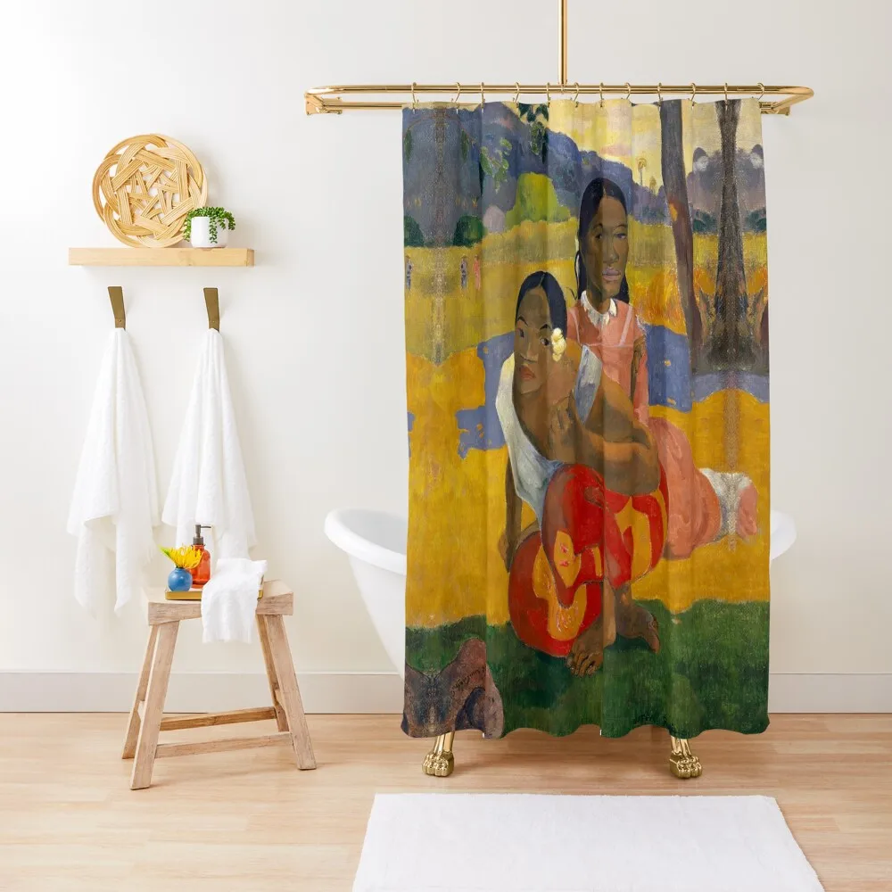

Когда ты вы жениться Занавеска для душа от Paul Gauguin, набор для душа, роскошная занавеска для ванной комнаты и душа