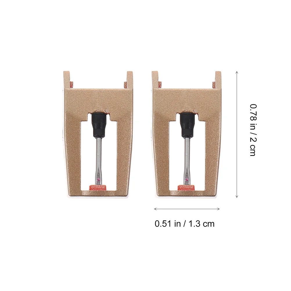 3Pcs Singing Needle Pickup Head Wear-Resistant Clear Sound Quality Stylish Elegant Record Player Needles Replacement
