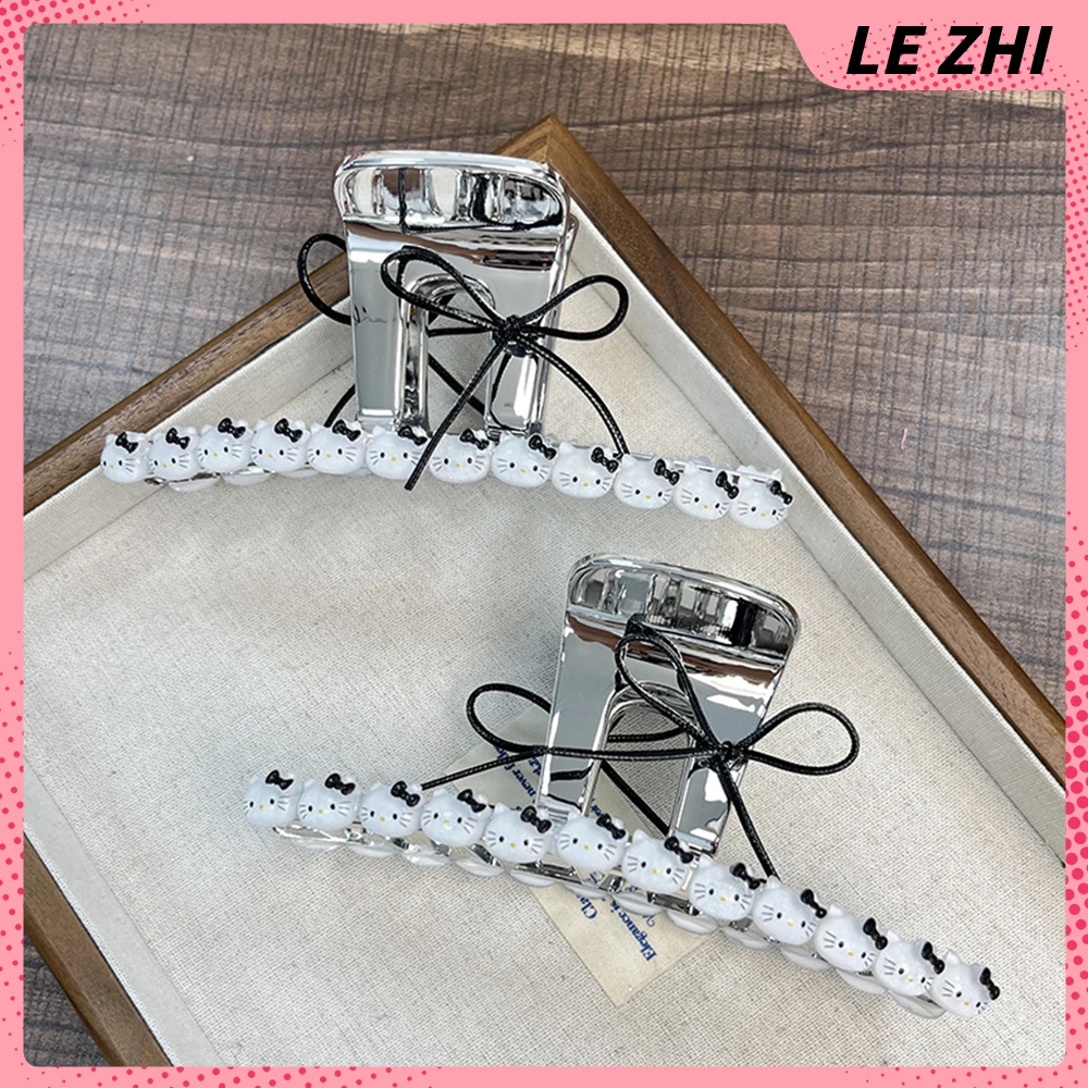 

Hello Kitty Black Bow Hairpin Cartoon Cute Girl Big Headdress Kids Girl Jewelry Hair Accessories Clip Girls Birthday Gift
