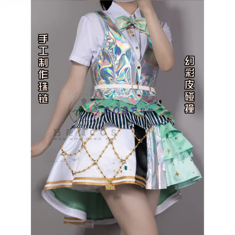 

Anime COLORFUL STAGE! Nene Kusanagi Cosplay Costume Lovely Uniform Halloween Party Role Play Outfit Women COSFun