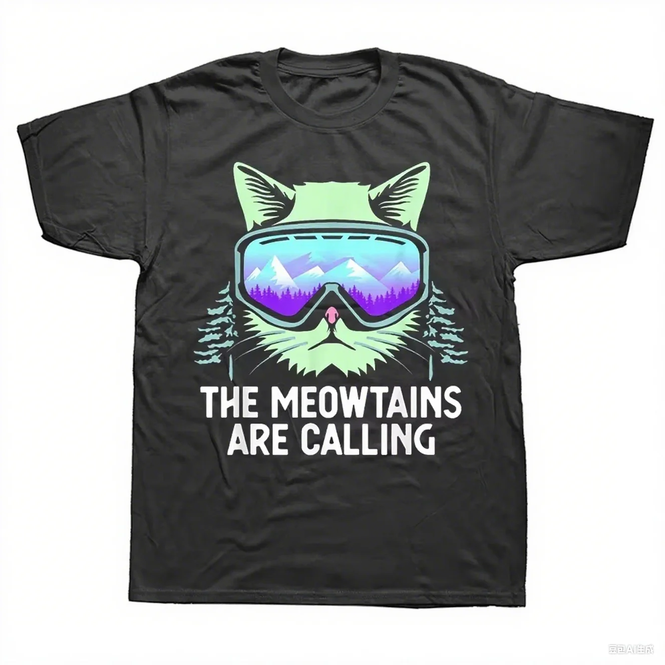 Es interesante que sé esquiar como un anciano en una camiseta Un esquí acuático Un snowboarder Hombre Mujer en camisetas de manga corta