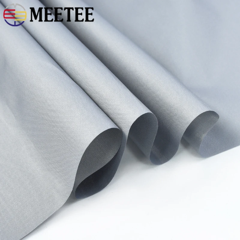 Meetee 100*148cm 190T Thin Waterproof Silver-coated Fabric Outdoor Sunscreen Sunshade Ripstop Umbrella Cloth Tent Material