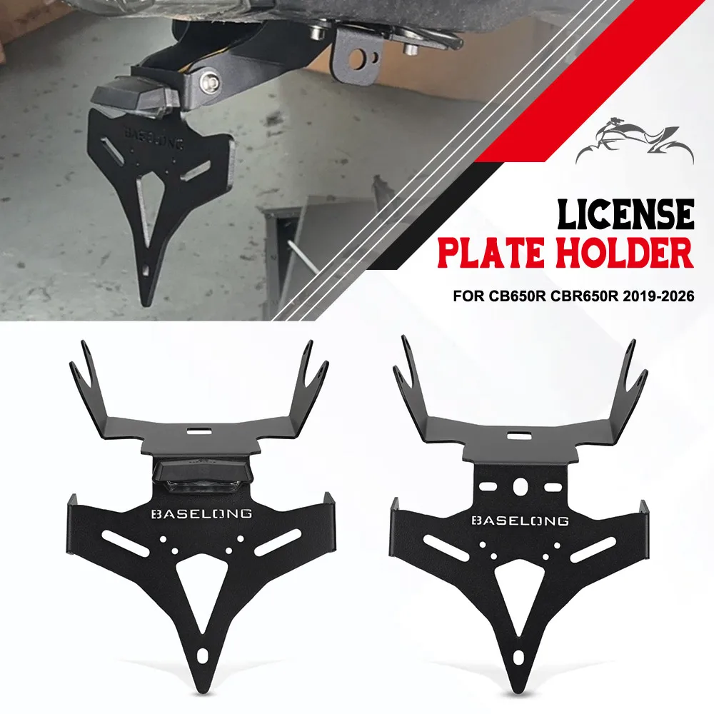 2026 FOR HODNA CB650R CBR650R 2019-2021-2022-2023-2024-2025 License Plate Holder Bracket Rear Tail Tidy Fender Eliminator Kit