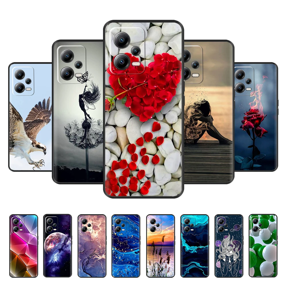 for POCO X5 Pro 5G Case PocoX5 2023 Shockproof Soft silicone TPU Back Cover For Xiaomi Poco X5 X 5 Pro Funda X5Pro Phone Cases