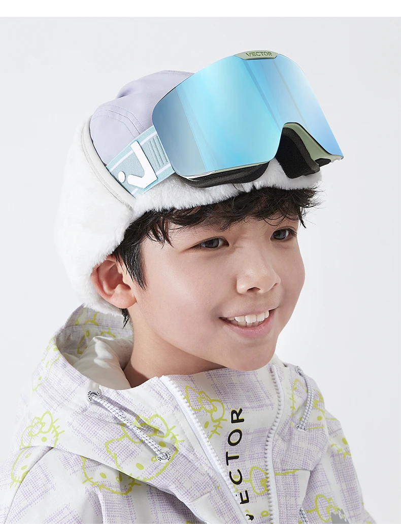 VECTOR Brand Ski Goggles Children Snowboard Goggles Glasses for Skiing UV400 Protection Skiing Snow Glasses Anti-Fog Ski Mask