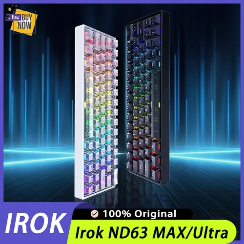 Irok ND63 MAX teclado con interruptor magnético Ultra cable ritmo intercambiable en caliente 8kHz teclado para juegos e-sports PC Gamer accesorio