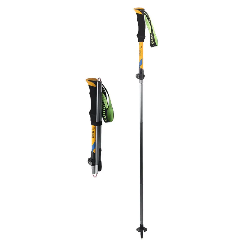 

Hiking Cane Folding Men's and Women's Outdoor Multifunctional Cross-country Cane Climbing Equipment Hiking Cane