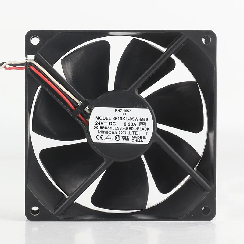 

Case Cooling Fan for NMB-MAT 3610KL-05W-B59 0.20A EC AC Inverter Axial Flow Centrifugal Ventilation 92X92X25MM 9CM 9225