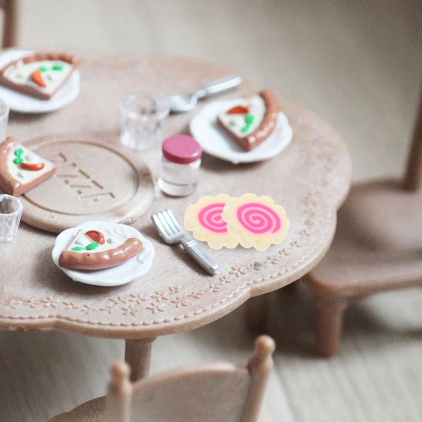 

Simulated Mini Fish Board Soft Clay Slices Realistic Japanese Food Craft Dollhouse Miniature Nail Art Fake Ramen Toppings