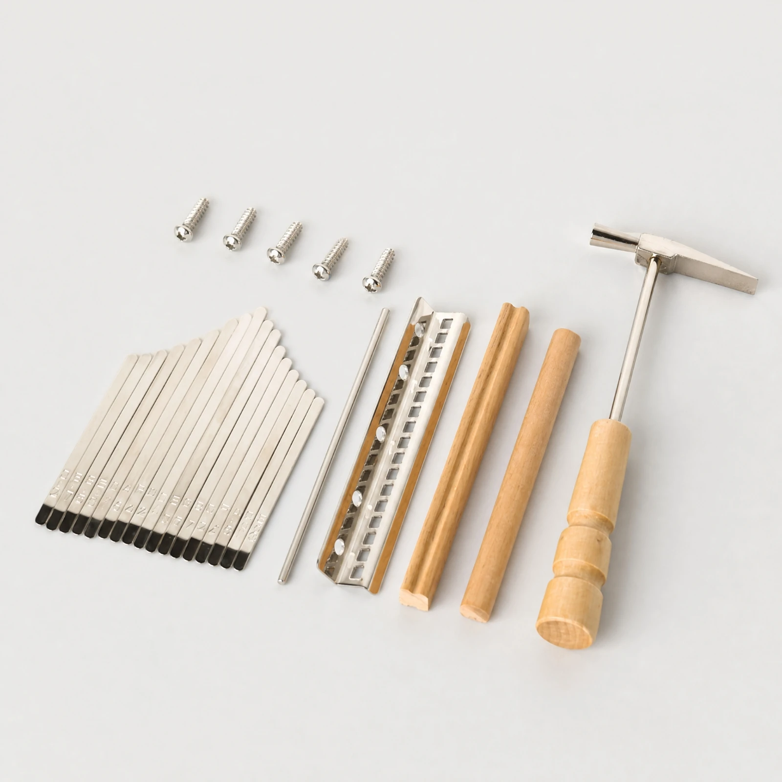 DIY Kalimba Accessory Kit Easy to Use Kalimba Parts Kit with Tuning Hammer Finger Piano Repair Parts Set Long-Lasting 136 G - view 4