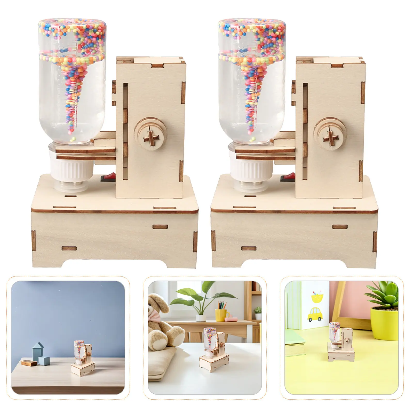 

Набор для научных экспериментов «Торнадо» (2 шт.), безопасные деревянные материалы для детей, для школьных проектов и научных выставок, устройство для создания торнадо