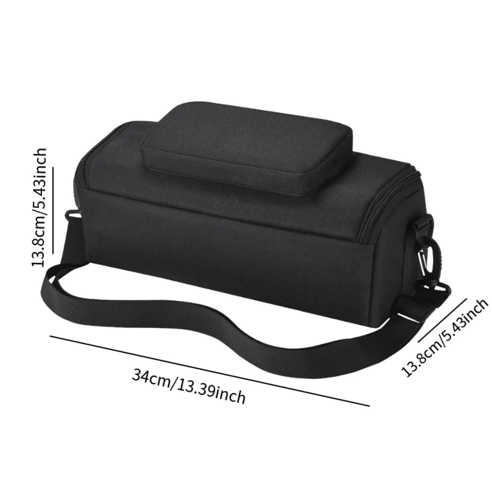 Portable BT Speaker Storage Bag Outdoor Dustproof Organizer Protection Case Hiking with Adjustable Shoulder Strap for Srs-xb43