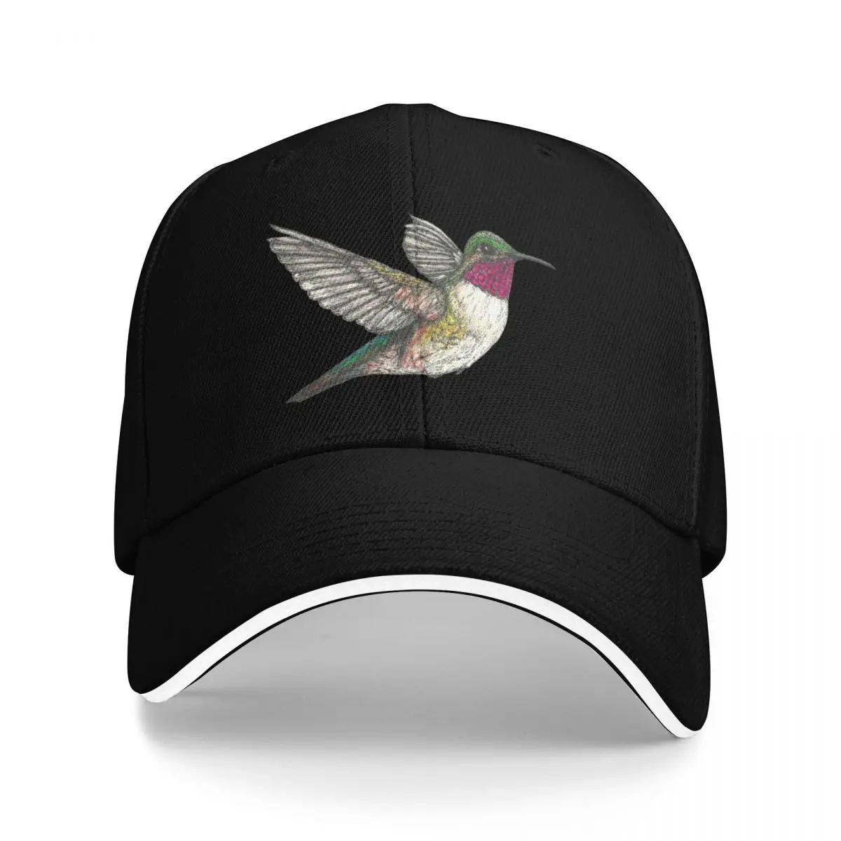

Ruby Throated Hummingbird Baseball Cap New In Hat Vintage Military Cap Man Custom Cap Women's Beach Outlet 2025 Men's