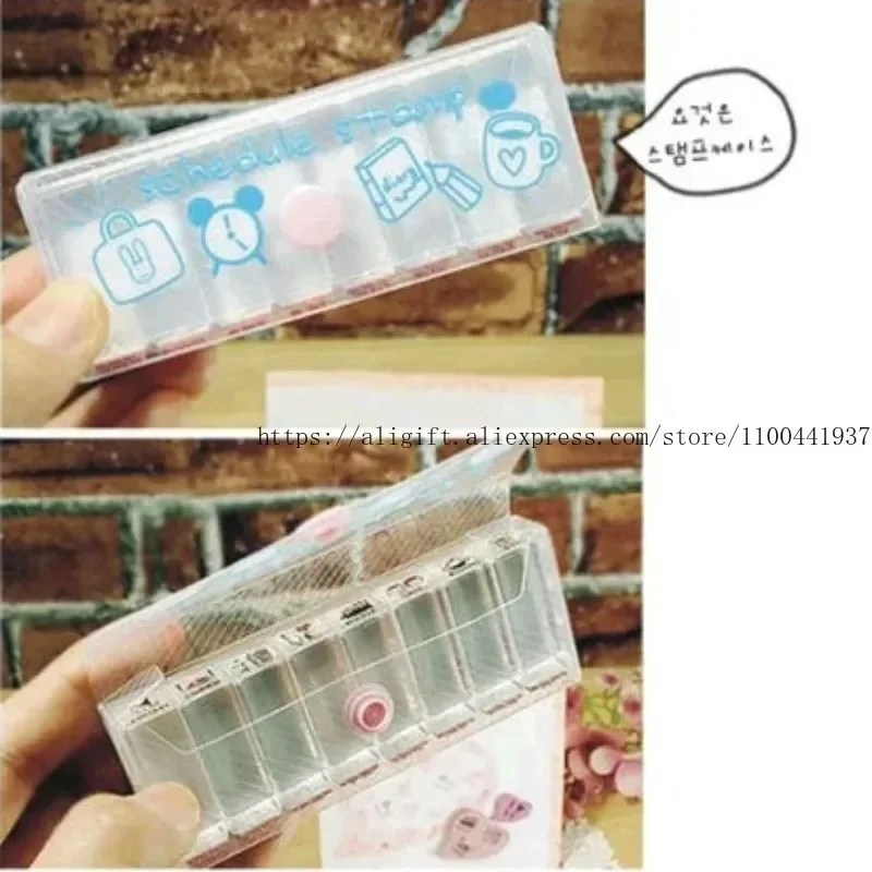 Creative Cute Mini Crystal Seal Weather Emoticon DIY Hand Account Album Diary Decoration 8 Packages