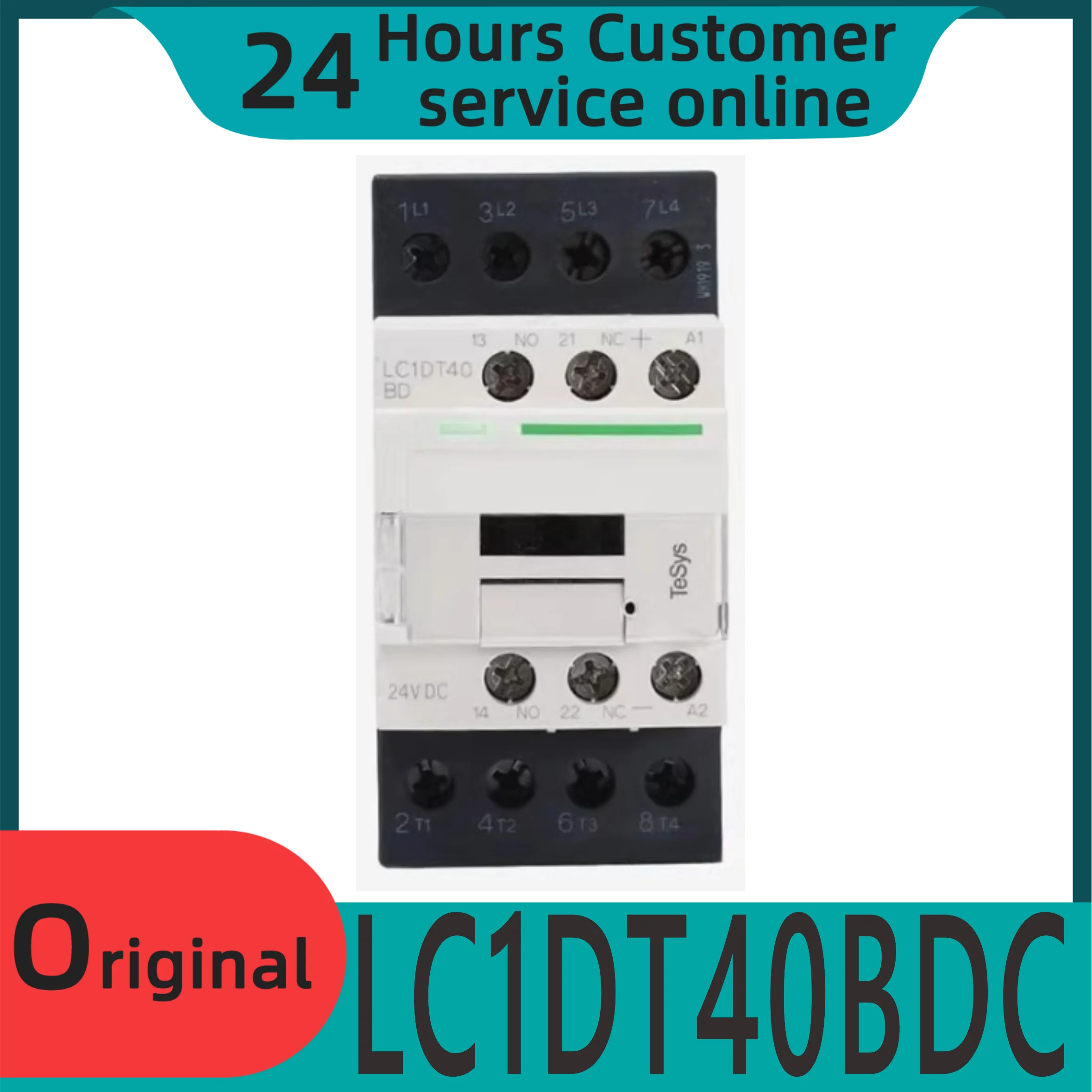 

New original DC contactor LC1DT40BDC LC1-DT40BDC DC24V