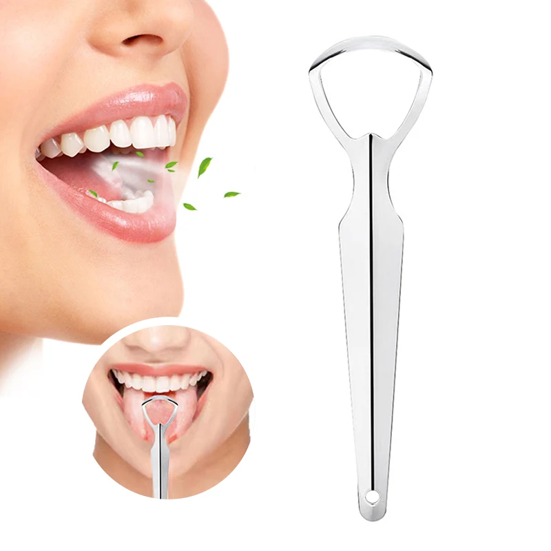 

Stainless Steel Large Opening Metal Tongue Scraper For Adults Tongue Cleaning And Reducing Bad Breath Oral Hygiene Care Supplies