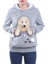 Moda 2023 amanti del gatto di alta qualità felpe con cappuccio orecchie Cuddle Pouch Dog Pet felpe con cappuccio per Casual Kangaroo pullover felpa nuovo