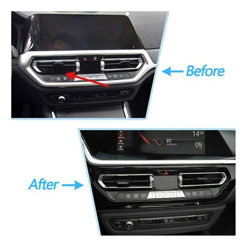 Front Middle AC Air Vent Outlet Grille Trim Frame Panel Cover For BMW 3 Series G20 G28 2019-2022 Z4 G29 2017-2023 Accessories