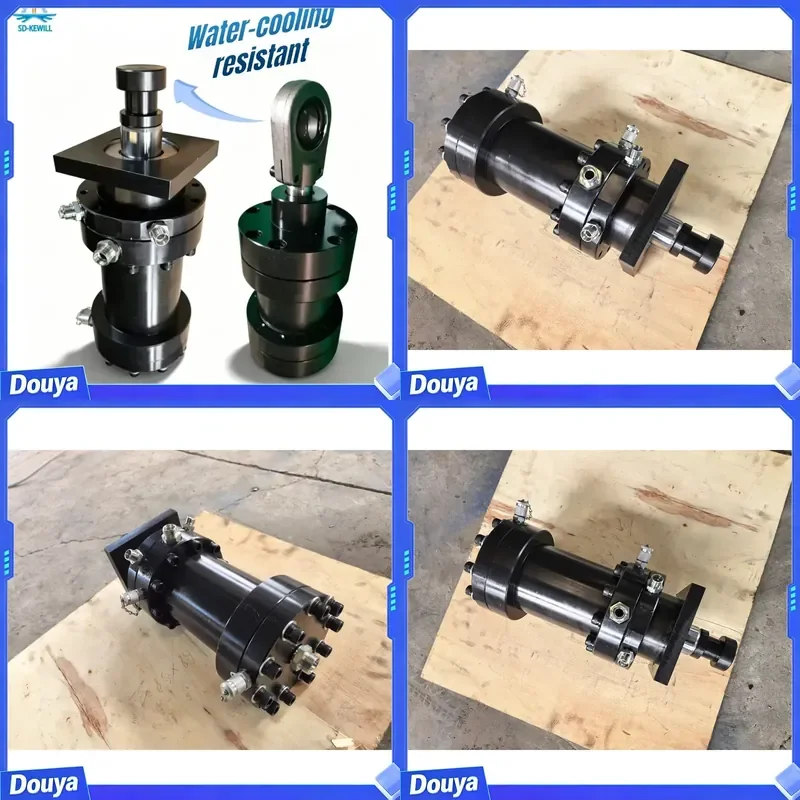Low Temperature Resistance Hydraulic Rotary Cylinder Flange/Thread Connection Mini Bore Oil Cylinder for Hot Forging Press