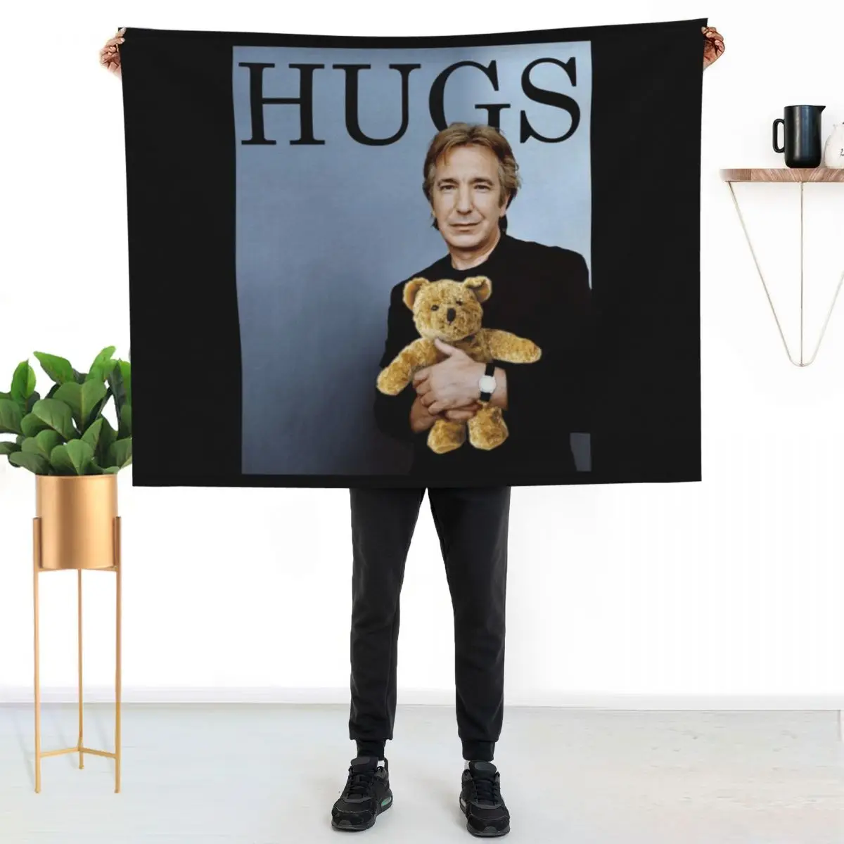 

Alan Rickman Throw Blanket Spring Fall Cozy Throw Blanket for Couch